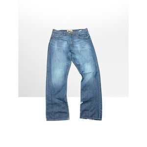 Wrangler Jeans Co Relaxed Boot Blue Denim Jeans 36x34 98OTWTS Medium Wash